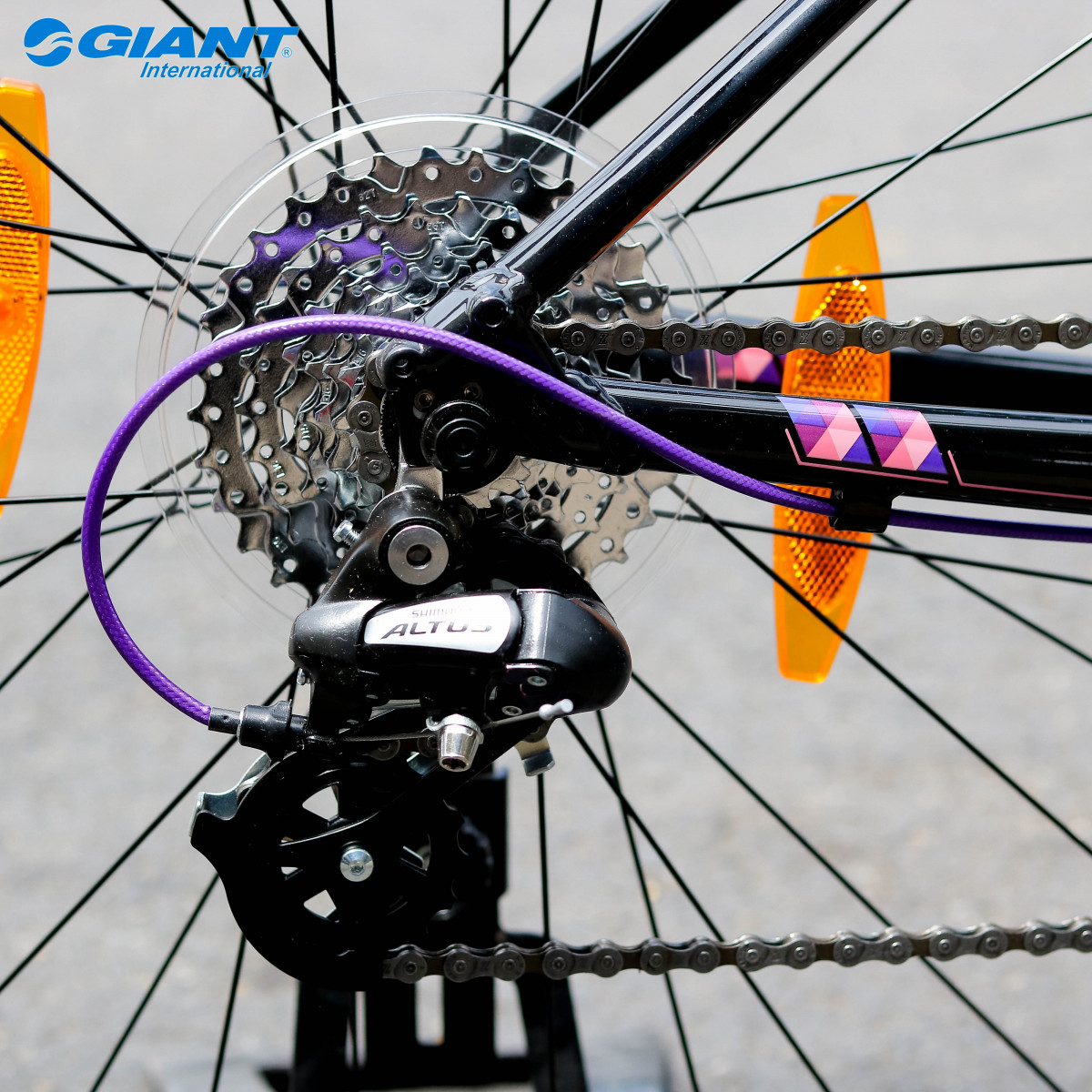 Cùi đề sau Shimano Altus chuyển động êm ái mang đến sự tự tin cho các bạn nữ