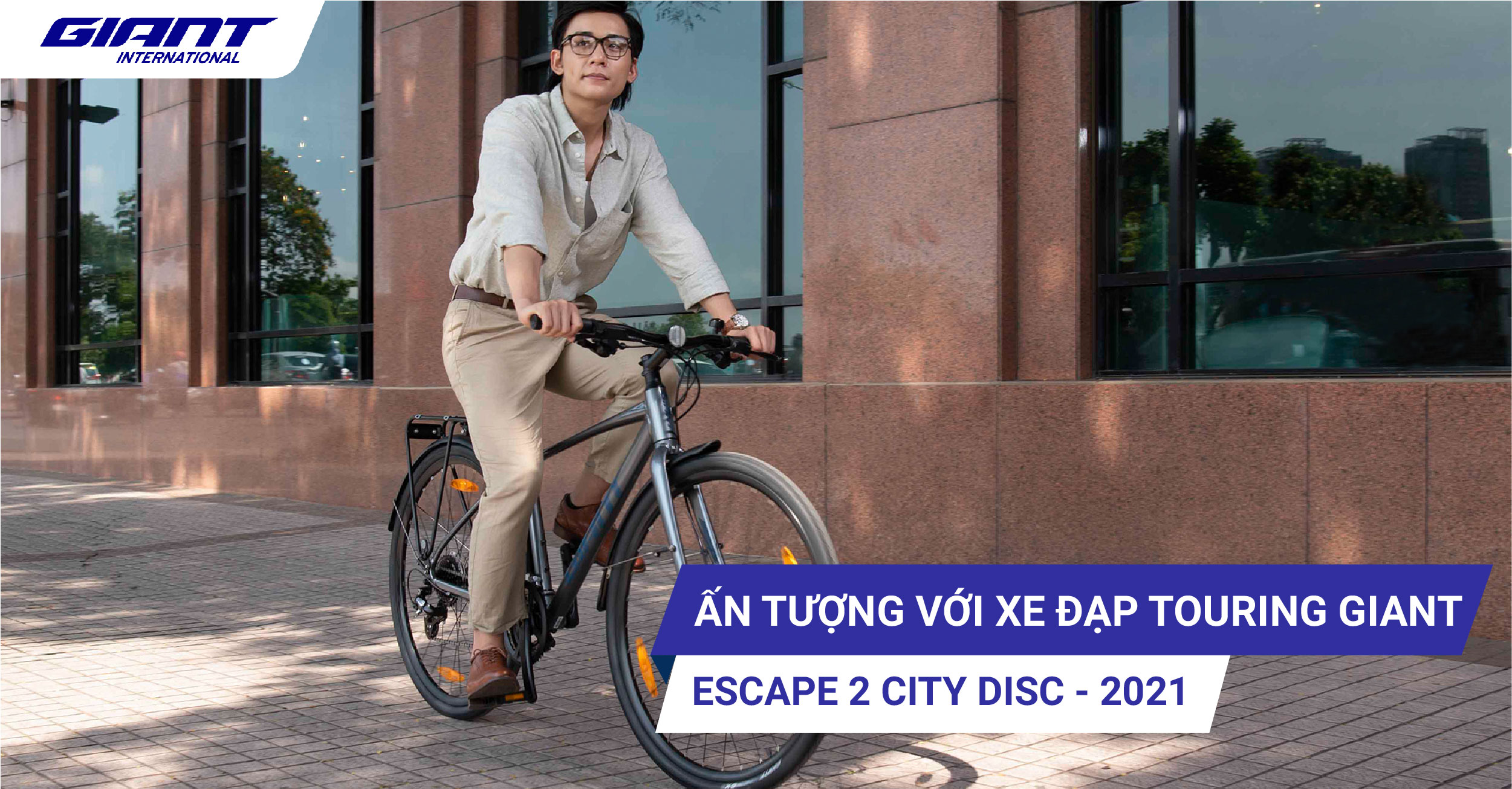 Ấn tượng với xe đạp touring Giant Escape 2 City Disc – 2021