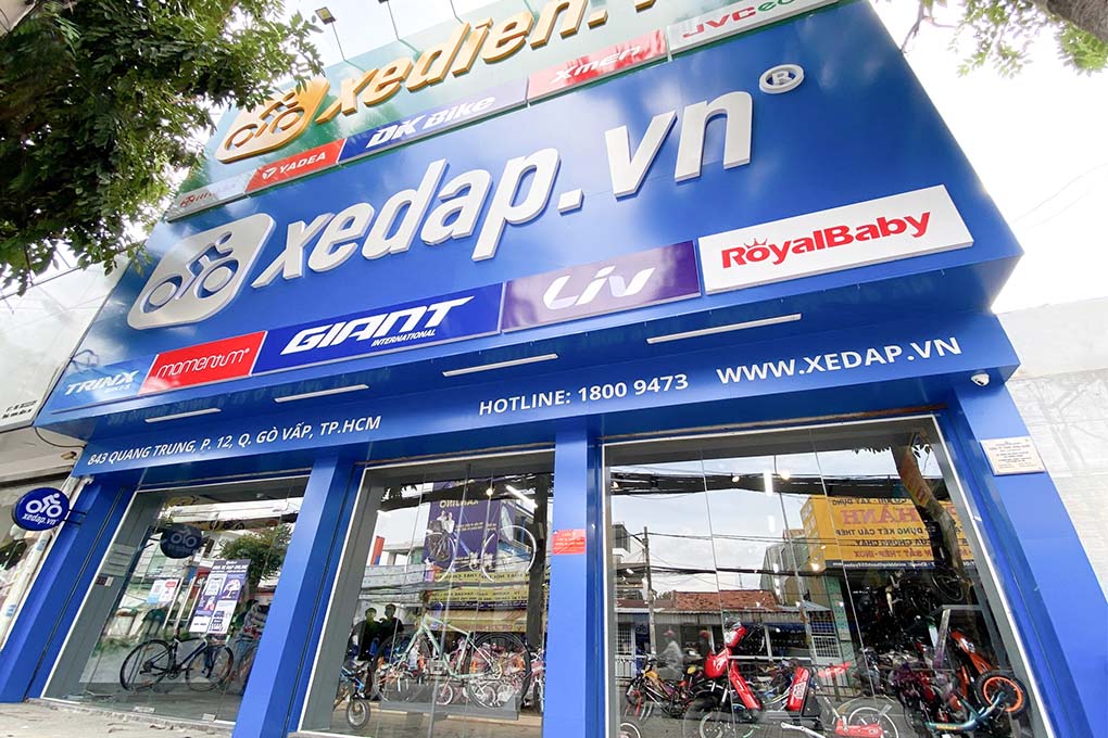 Cửa hàng Xedap.vn tọa lạc tại đường Quang Trung, quận Gò Vấp