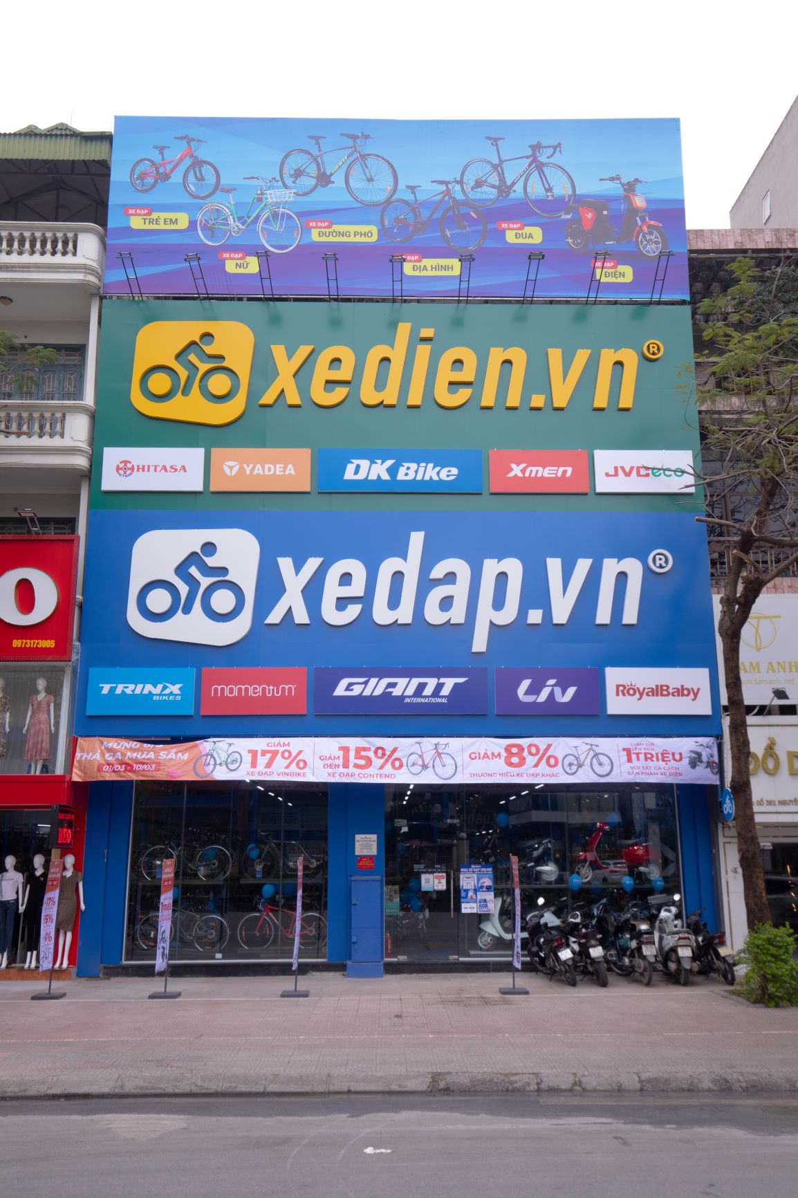 Cửa hàng Xedap.vn tại Nguyễn Văn Cừ, Long Biên, Hà Nội